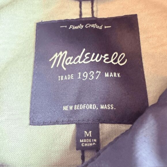 Madewell Women's Full Zip Fieldwalk Hooded‎ Winter Jacket Navy Blue Medium - Picture 5 of 11